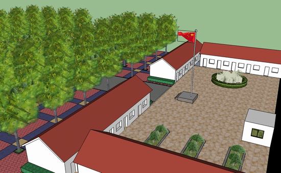 學校(xiào)綠(lǜ)化(huà)效果圖